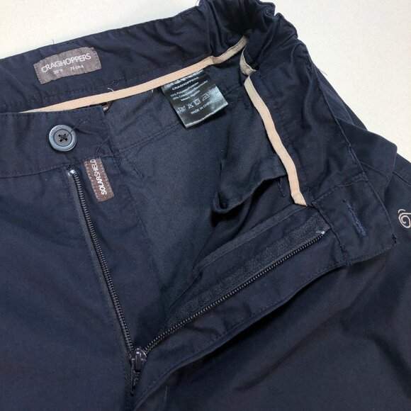 Craghoppers Pants Men's 30x30 Navy Convertible Solar Shield‎ Shorts Hiking - Picture 5 of 16